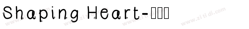 Shaping Heart字体转换